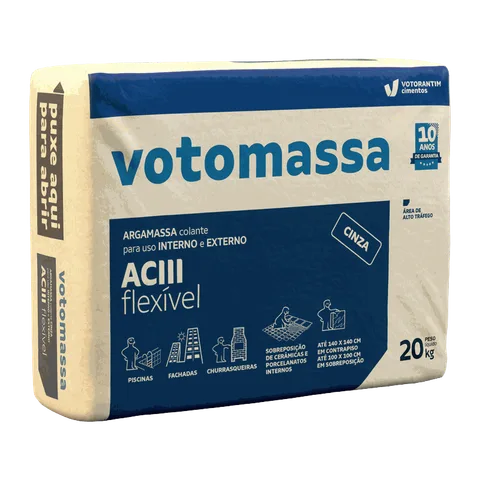 Argamassa AC-III Cinza Flexível Votomassa